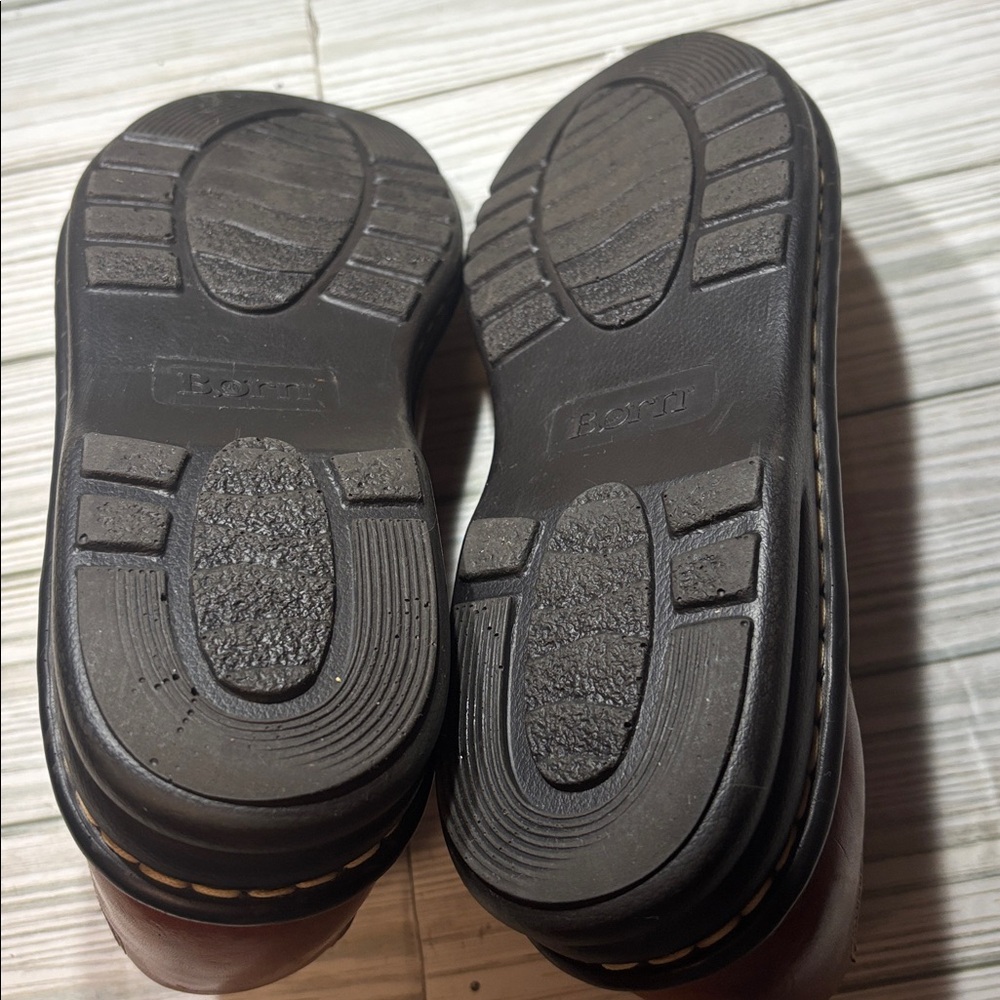 Born Men’s Brown Cognac Leather Shoe Casual Slip On Size 8 - Picture 7 of 8